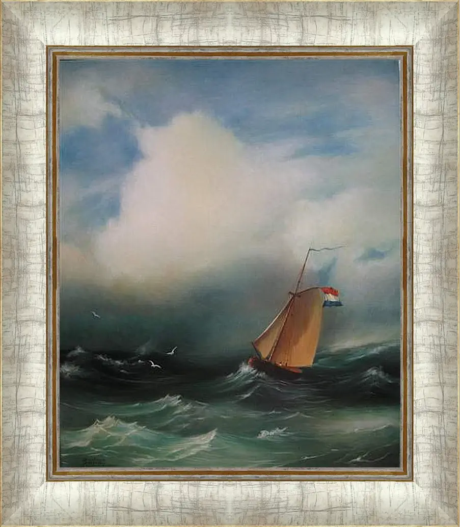 Картина в раме - Tempete sur la mer. Иван Айвазовский