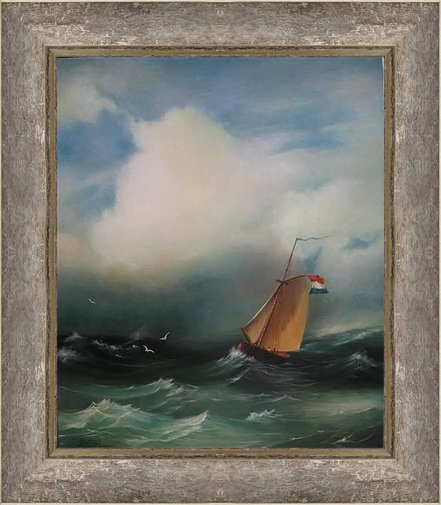 Картина в раме - Tempete sur la mer. Иван Айвазовский