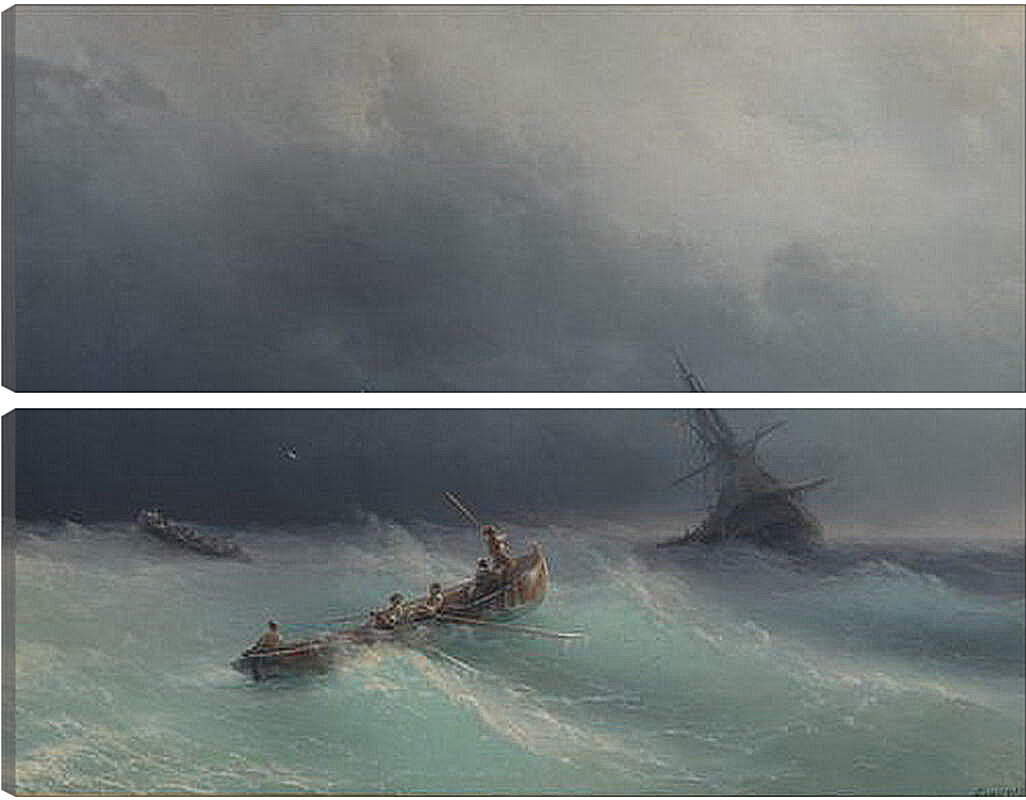 Модульная картина - Буря на море. Иван Айвазовский
