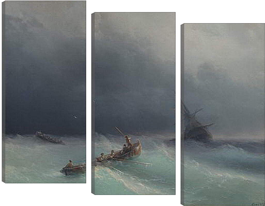 Модульная картина - Буря на море. Иван Айвазовский
