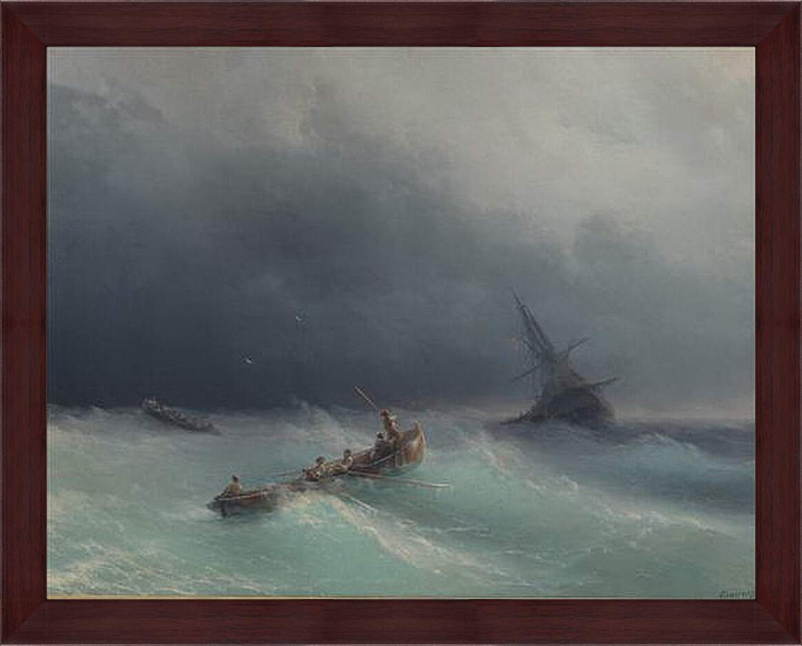 Картина в раме - Буря на море. Иван Айвазовский
