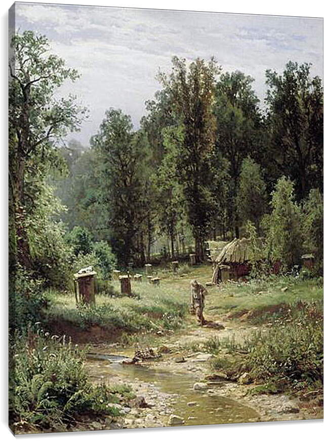 Постер и плакат - Пасека в лесу. Иван Шишкин
