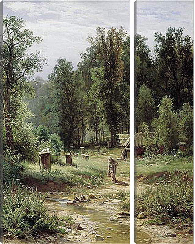 Модульная картина - Пасека в лесу. Иван Шишкин
