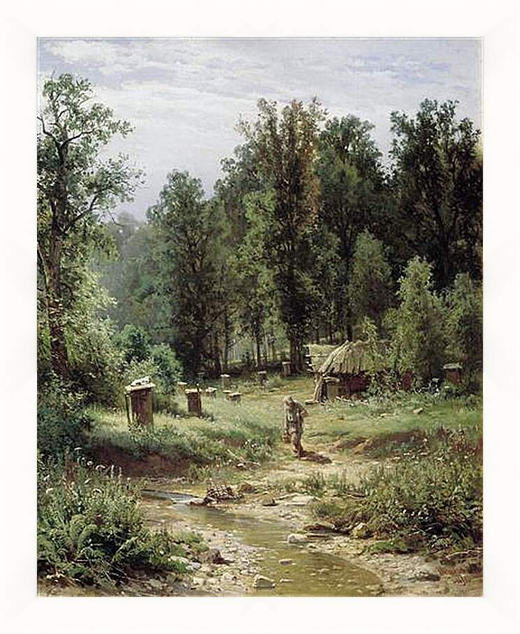 Картина в раме - Пасека в лесу. Иван Шишкин
