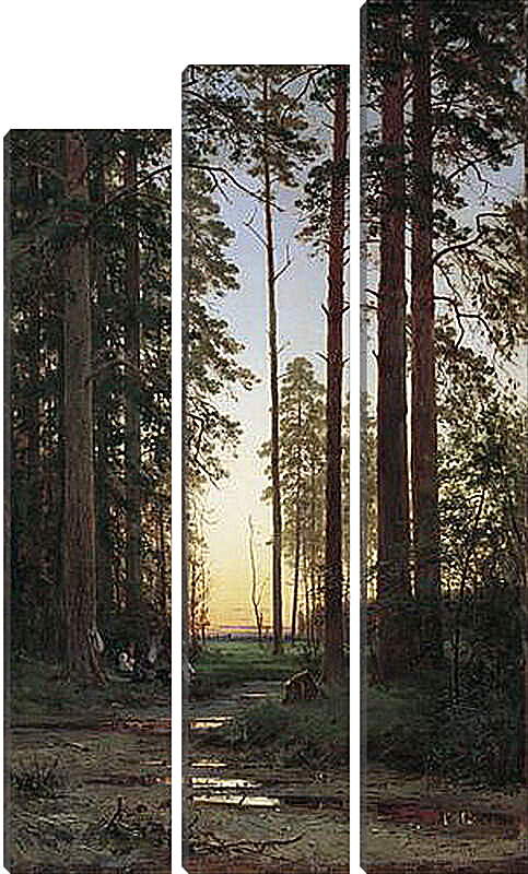 Модульная картина - Опушка леса. Иван Шишкин
