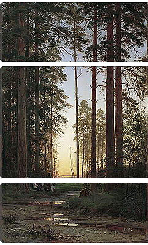 Модульная картина - Опушка леса. Иван Шишкин
