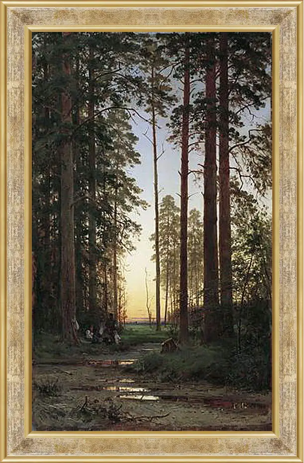 Картина в раме - Опушка леса. Иван Шишкин