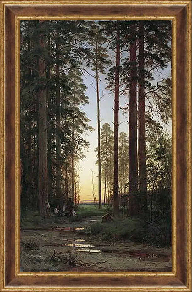 Картина в раме - Опушка леса. Иван Шишкин