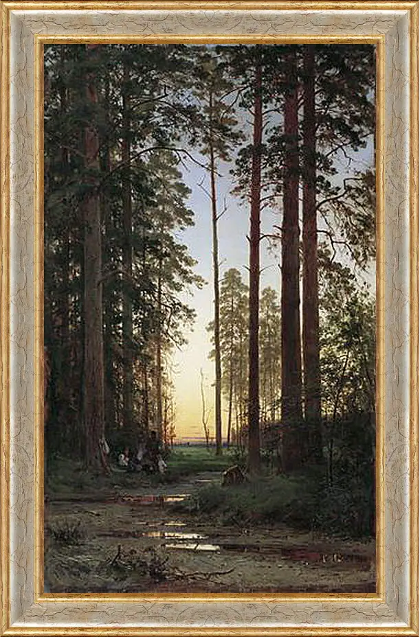 Картина в раме - Опушка леса. Иван Шишкин