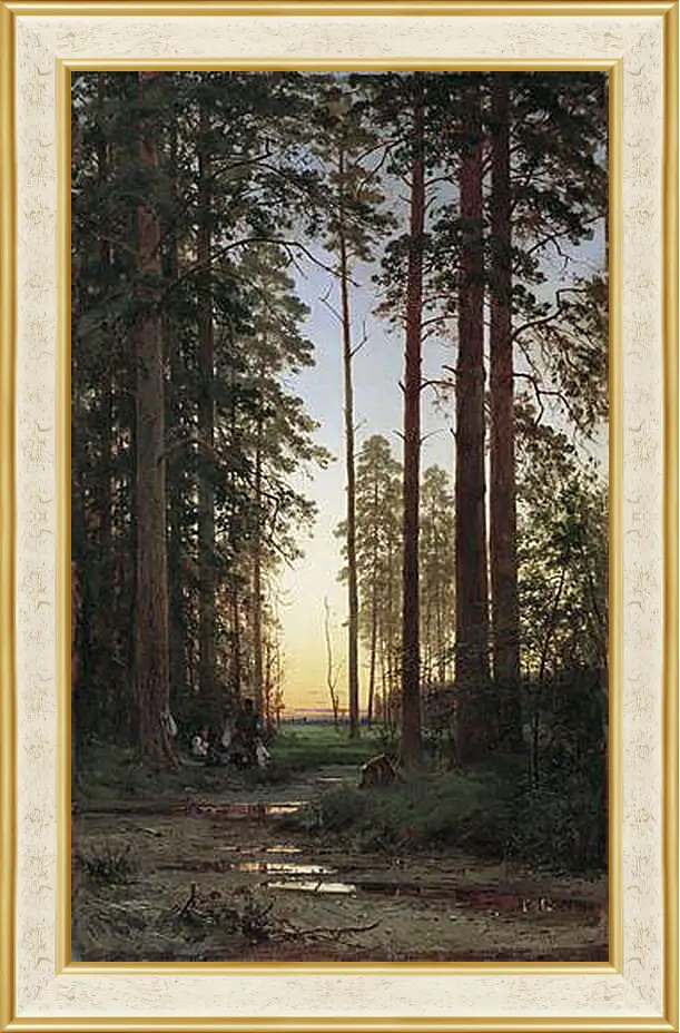 Картина в раме - Опушка леса. Иван Шишкин