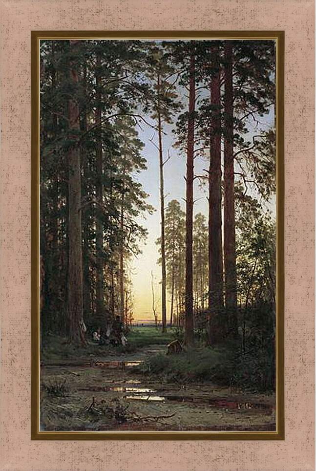 Картина в раме - Опушка леса. Иван Шишкин
