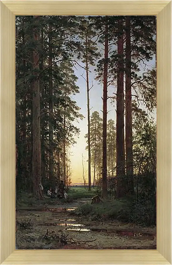 Картина в раме - Опушка леса. Иван Шишкин