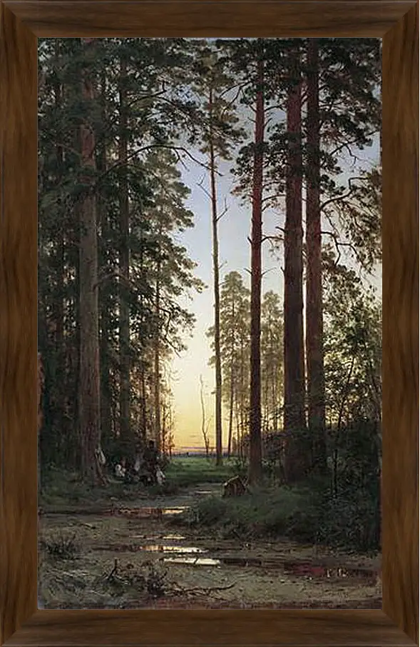 Картина в раме - Опушка леса. Иван Шишкин