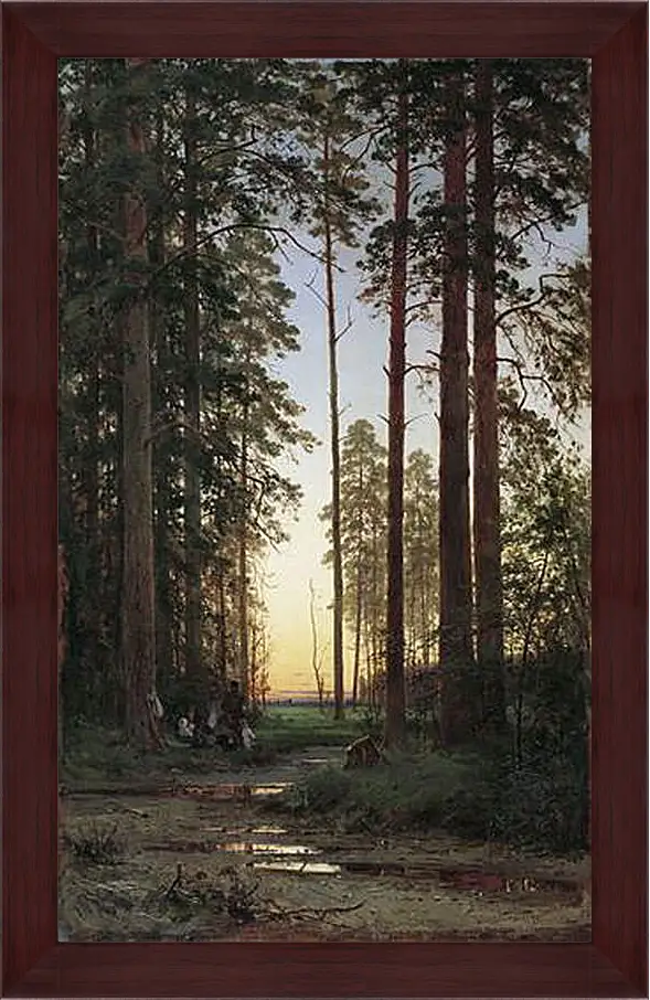 Картина в раме - Опушка леса. Иван Шишкин