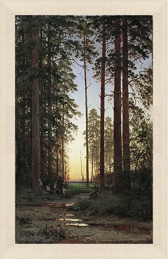 Картина в раме - Опушка леса. Иван Шишкин