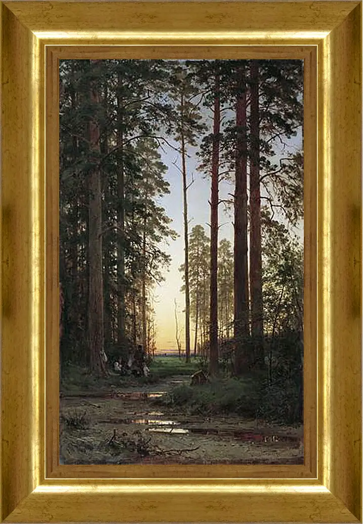 Картина в раме - Опушка леса. Иван Шишкин