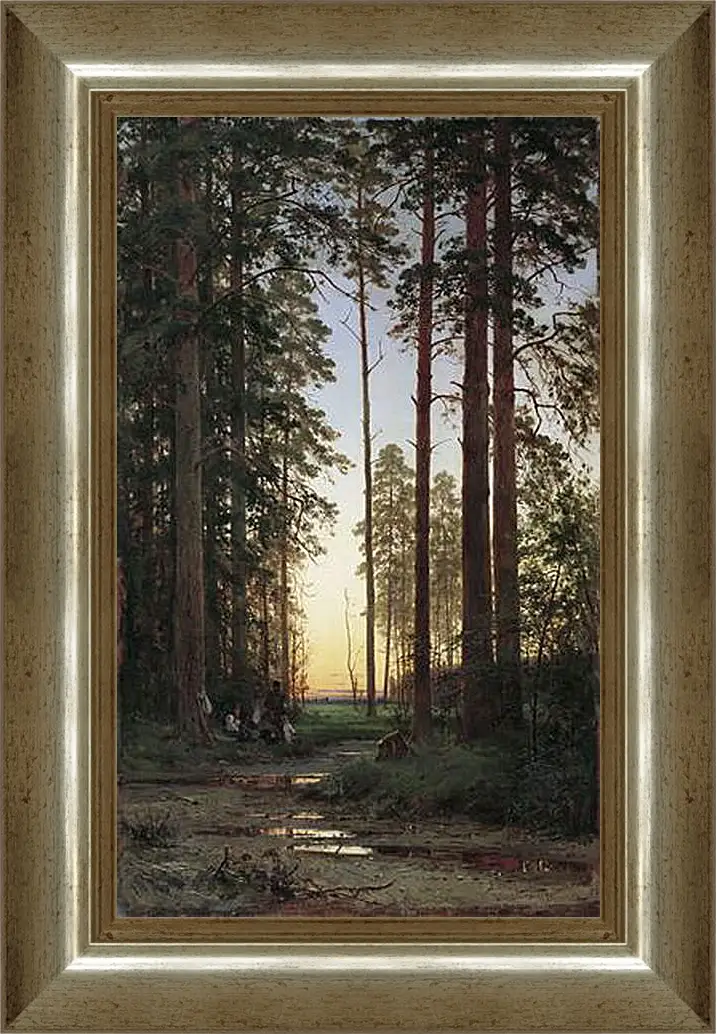 Картина в раме - Опушка леса. Иван Шишкин