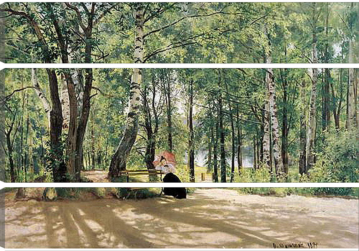 Модульная картина - Около дачи. Иван Шишкин
