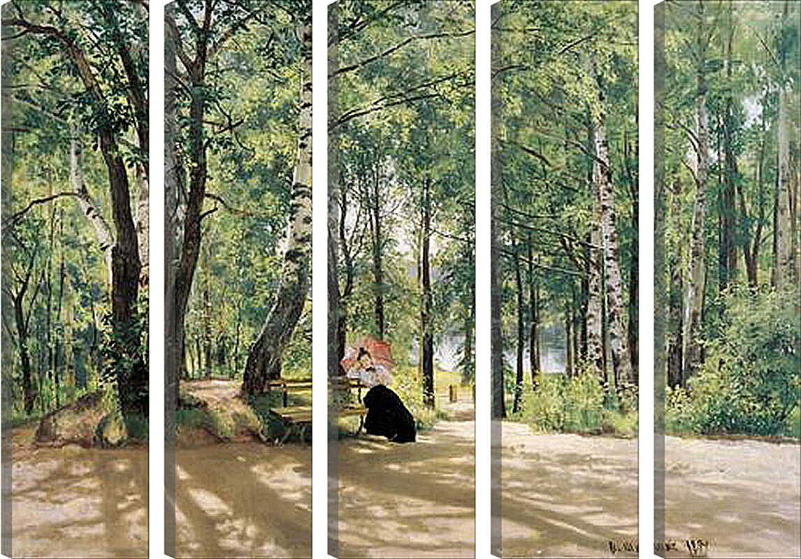Модульная картина - Около дачи. Иван Шишкин
