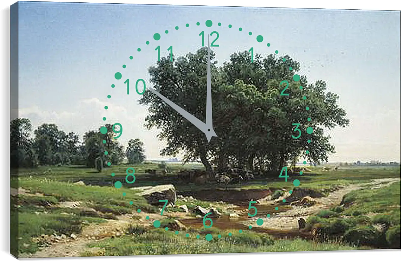 Часы картина - Дубки. Иван Шишкин
