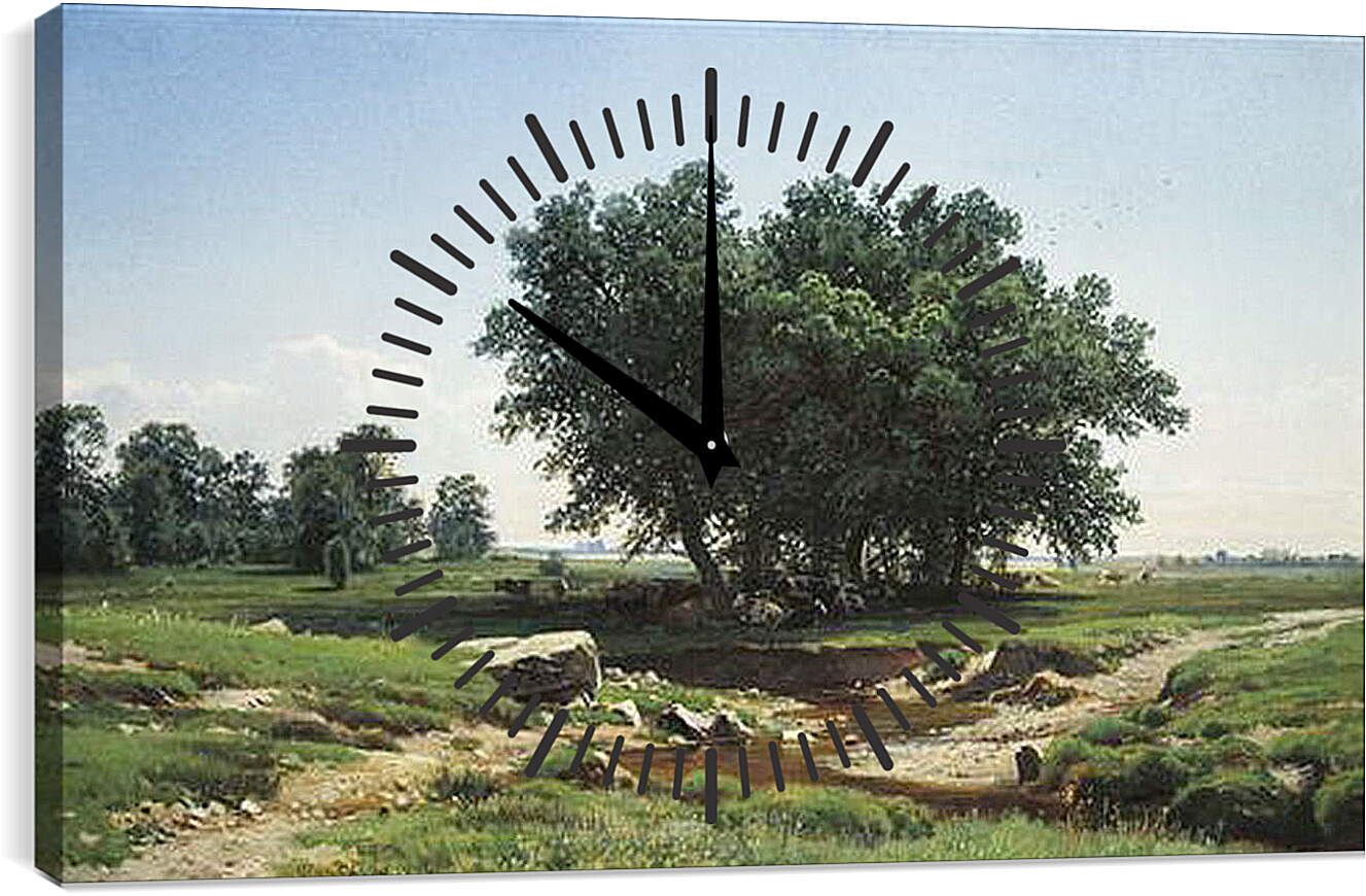 Часы картина - Дубки. Иван Шишкин
