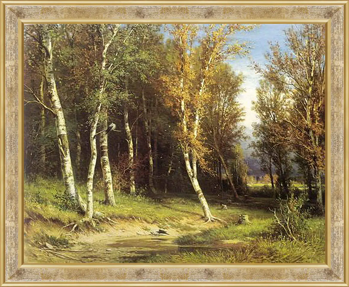 Картина в раме - Лес перед грозой. Иван Шишкин