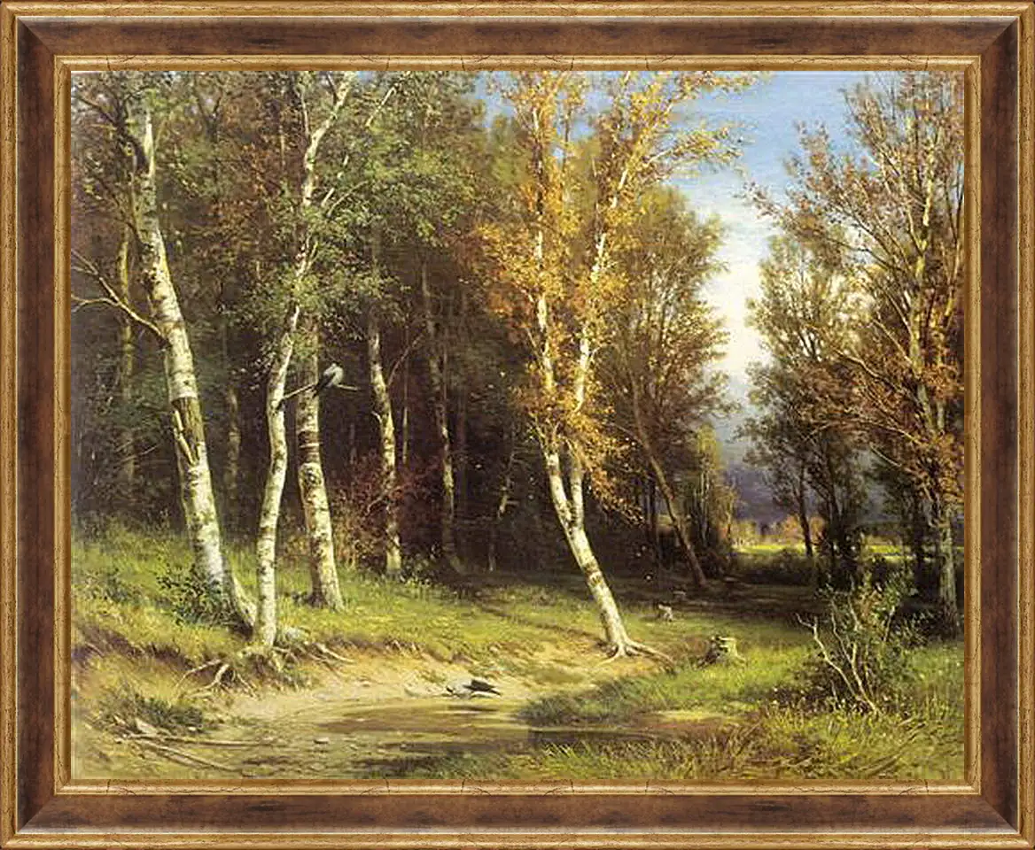 Картина в раме - Лес перед грозой. Иван Шишкин
