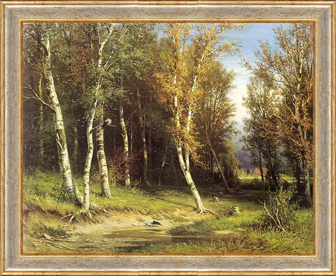 Картина в раме - Лес перед грозой. Иван Шишкин