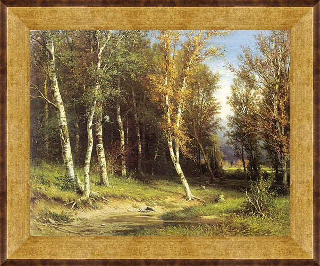 Картина в раме - Лес перед грозой. Иван Шишкин