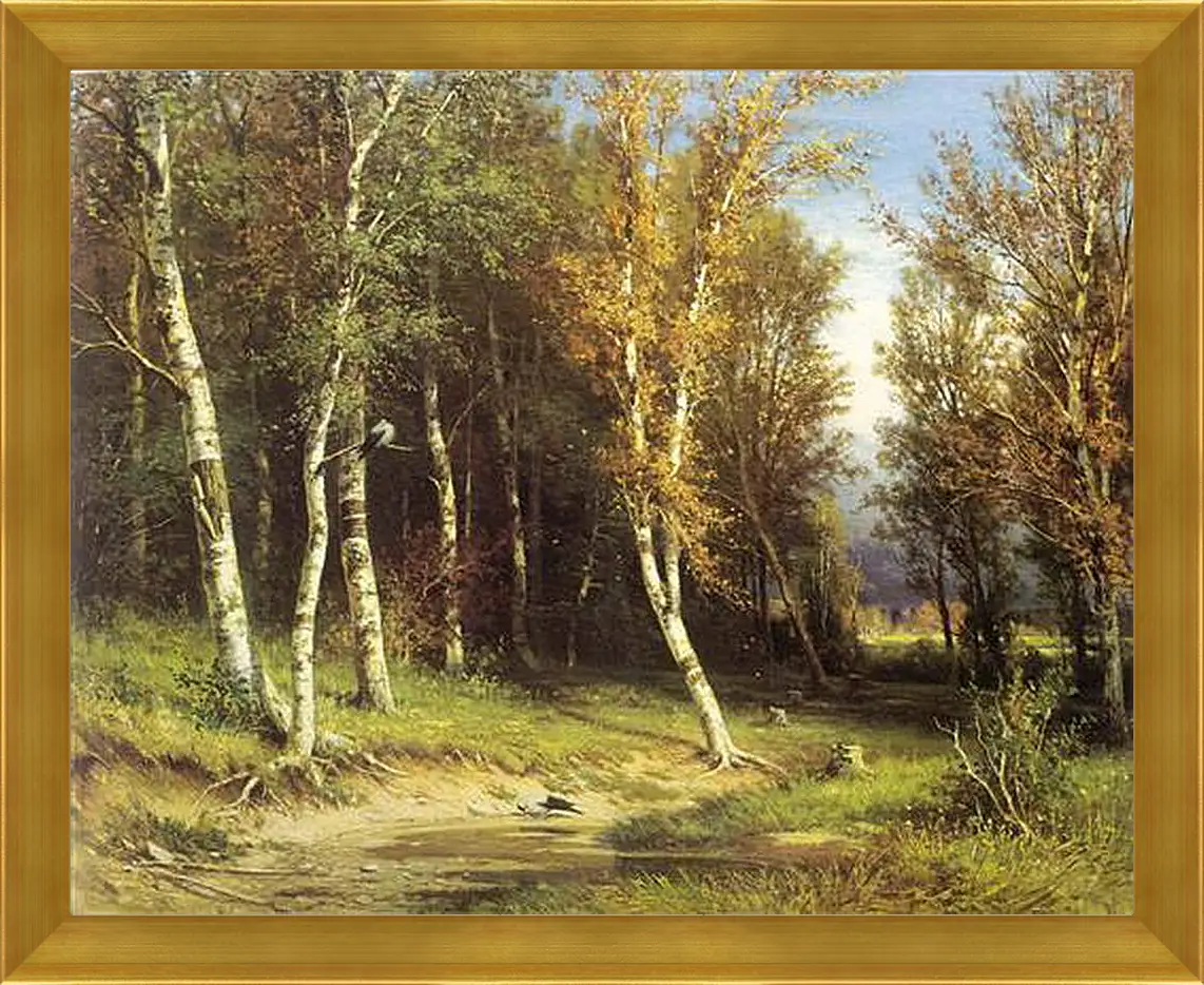 Картина в раме - Лес перед грозой. Иван Шишкин