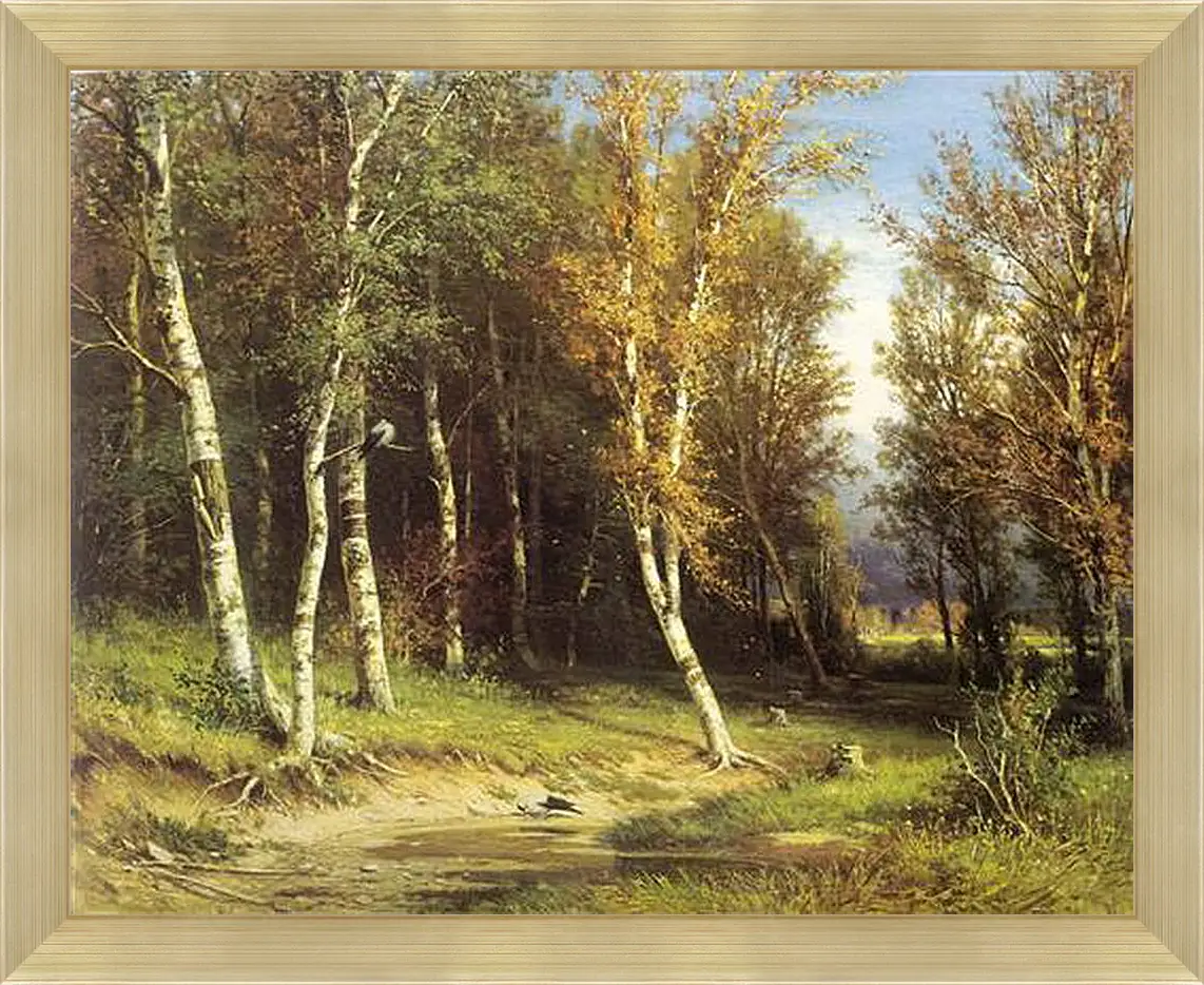 Картина в раме - Лес перед грозой. Иван Шишкин