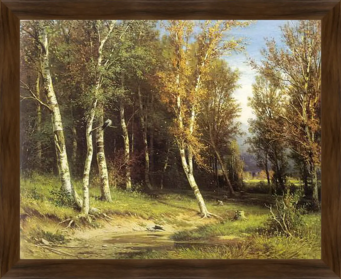Картина в раме - Лес перед грозой. Иван Шишкин
