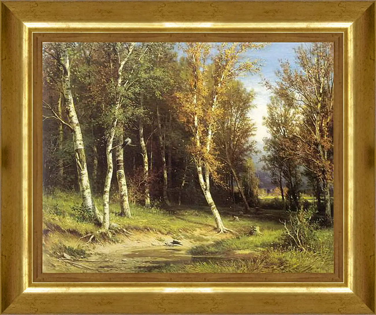 Картина в раме - Лес перед грозой. Иван Шишкин