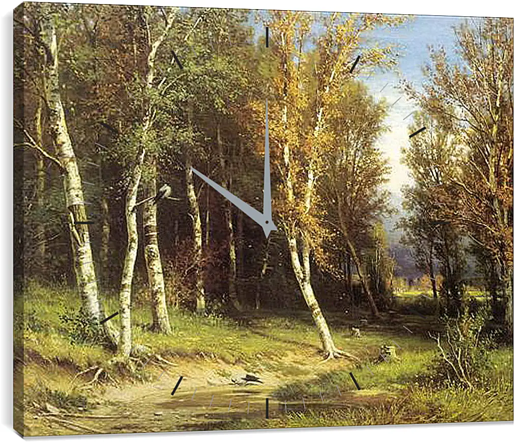 Часы картина - Лес перед грозой. Иван Шишкин