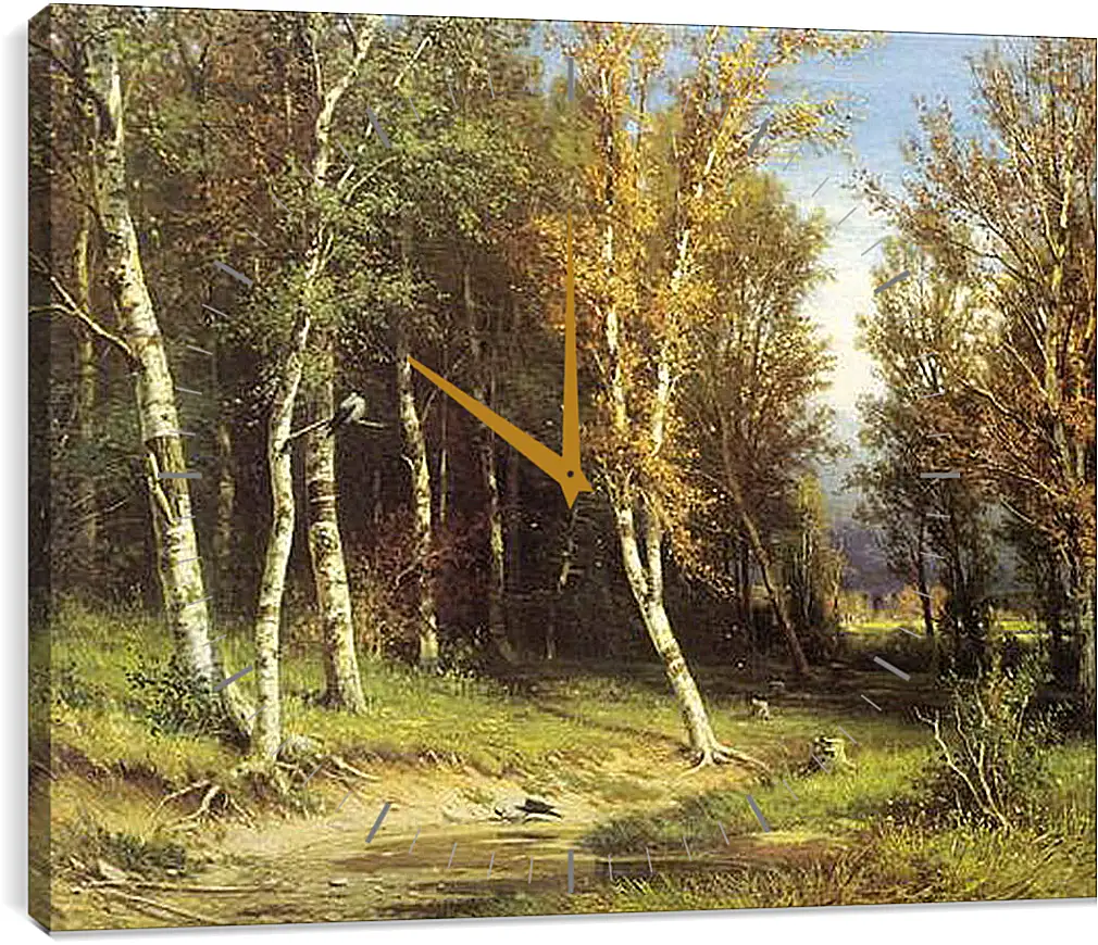 Часы картина - Лес перед грозой. Иван Шишкин