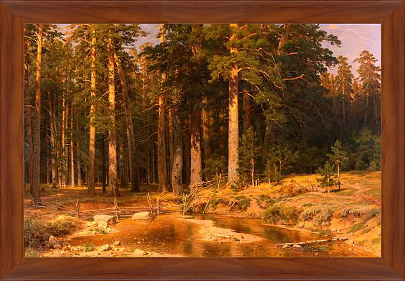 Картина в раме - Корабельная роща. Иван Шишкин