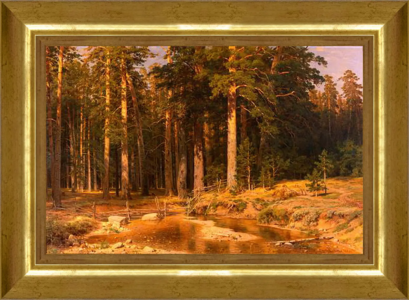 Картина в раме - Корабельная роща. Иван Шишкин