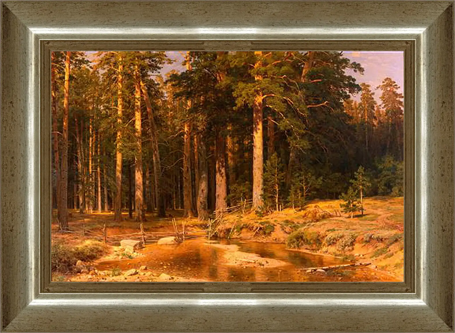 Картина в раме - Корабельная роща. Иван Шишкин