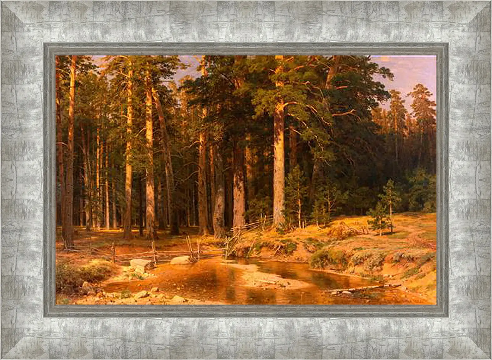 Картина в раме - Корабельная роща. Иван Шишкин