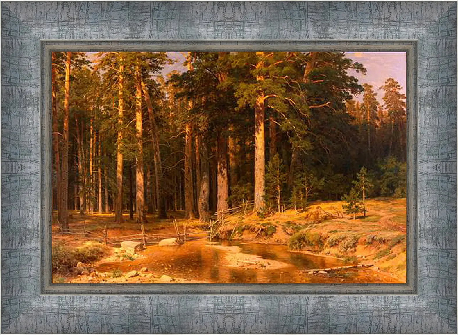 Картина в раме - Корабельная роща. Иван Шишкин