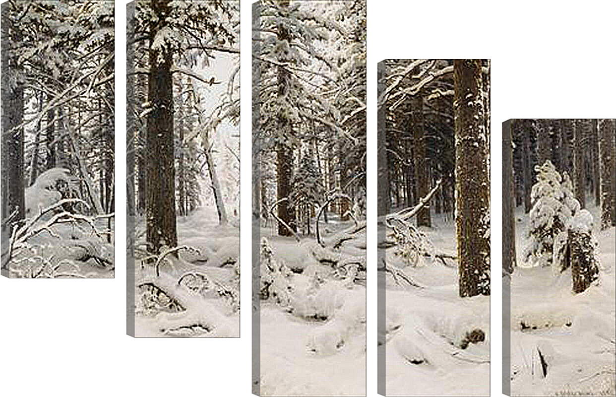 Модульная картина - Зима. Иван Шишкин
