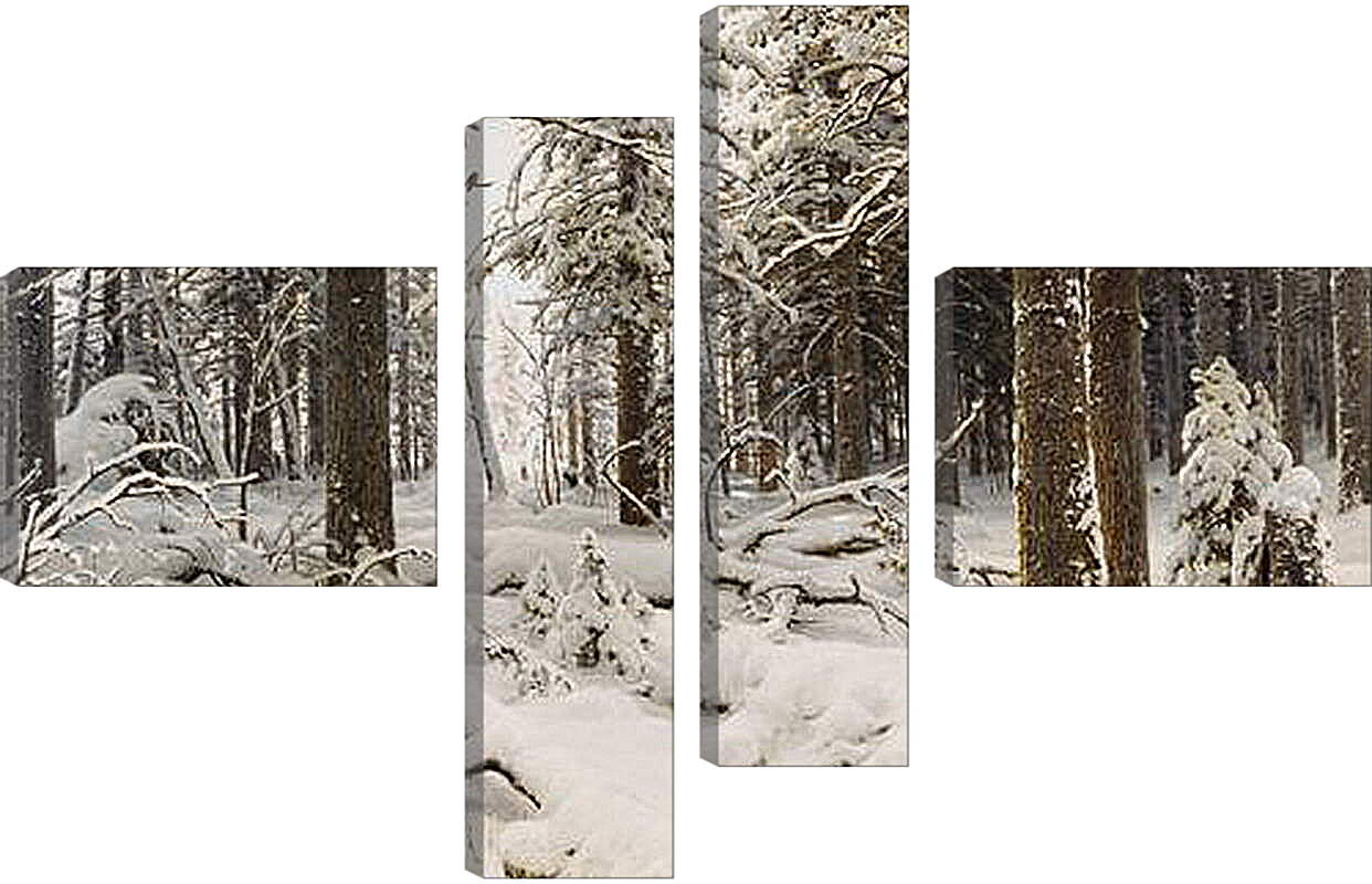 Модульная картина - Зима. Иван Шишкин
