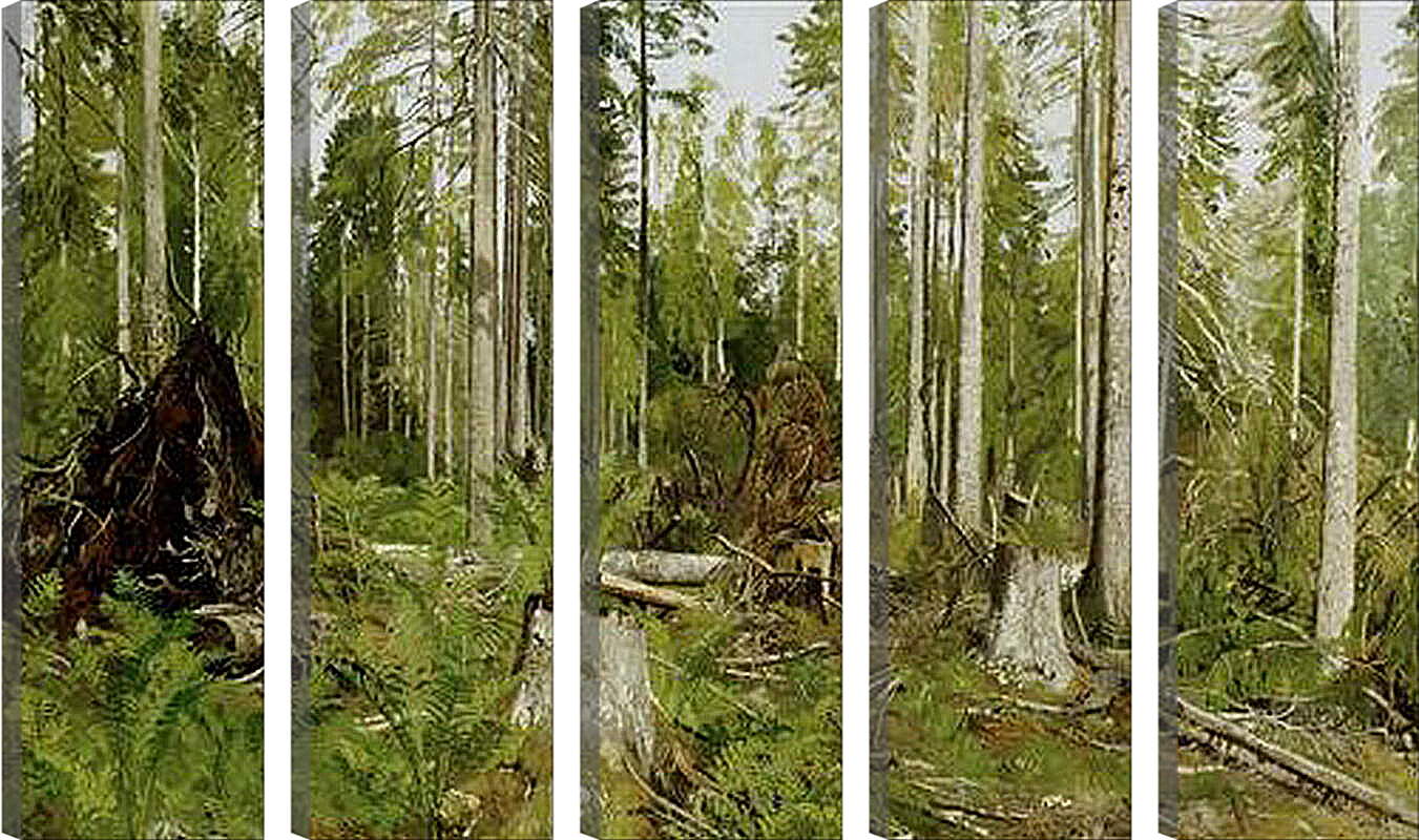 Модульная картина - Сосновый лес. Иван Шишкин
