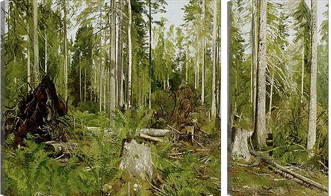 Модульная картина - Сосновый лес. Иван Шишкин
