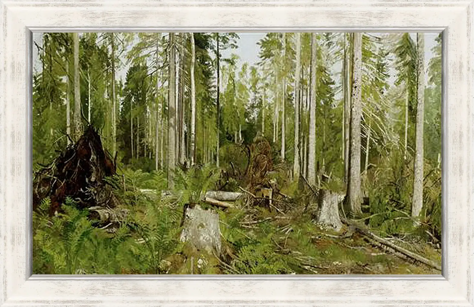 Картина в раме - Сосновый лес. Иван Шишкин