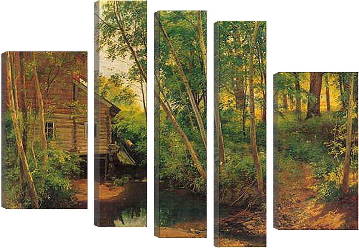 Модульная картина - Лесной пейзаж. Иван Шишкин
