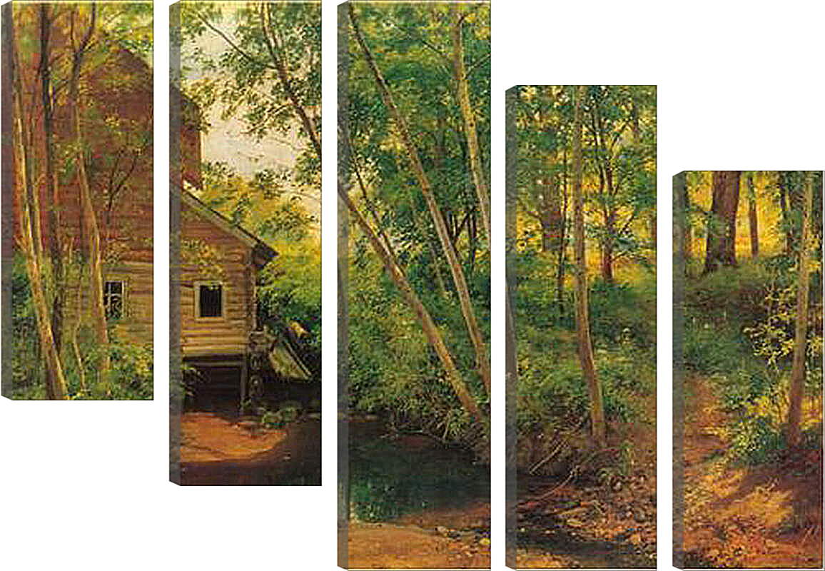 Модульная картина - Лесной пейзаж. Иван Шишкин
