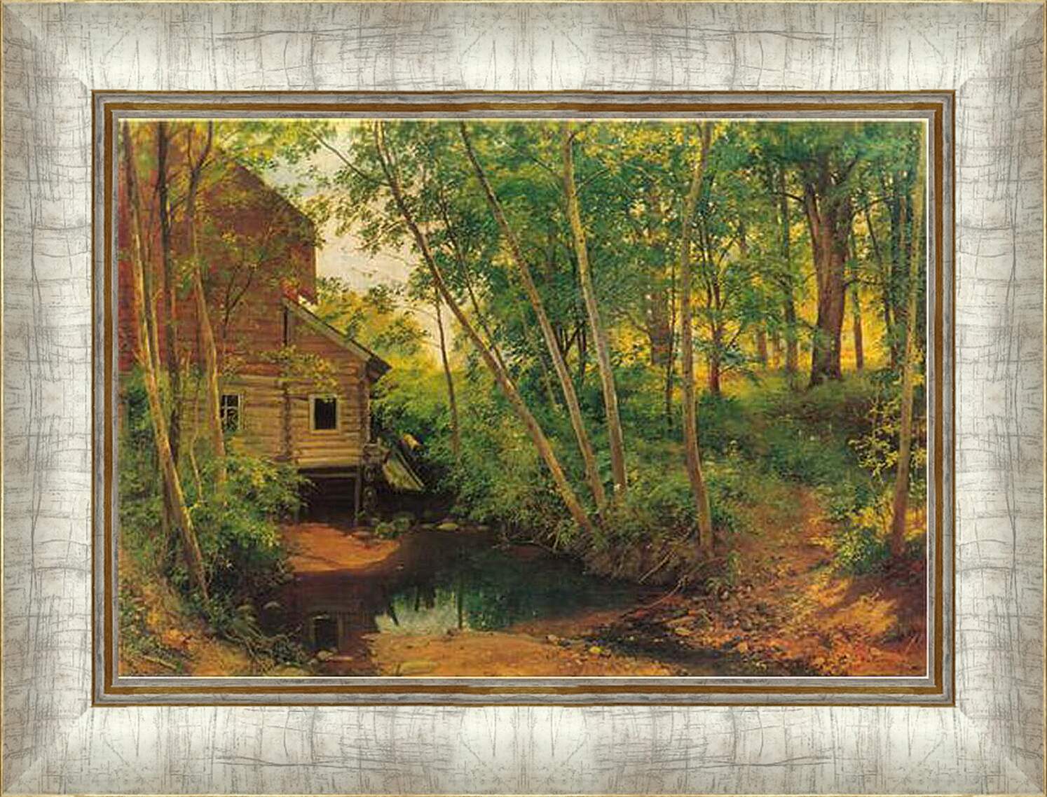 Картина в раме - Лесной пейзаж. Иван Шишкин
