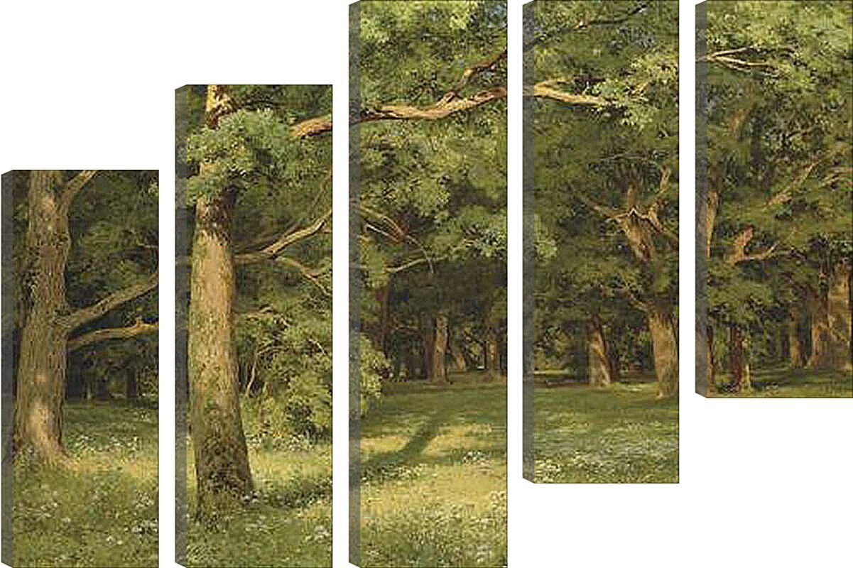 Модульная картина - Лесная поляна. Иван Шишкин
