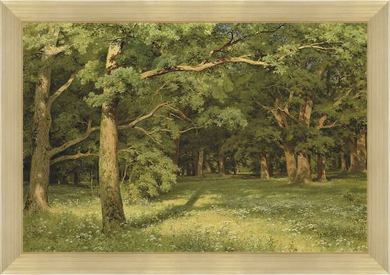 Картина в раме - Лесная поляна. Иван Шишкин